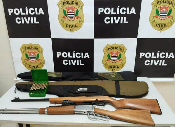 Furto a residência em Urânia termina com dois presos e armas recuperadas pela Polícia Civil