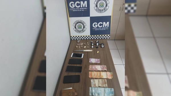 Dois homens são presos por tráfico de drogas em Santa Fé do Sul durante ação conjunta da GCM e PM