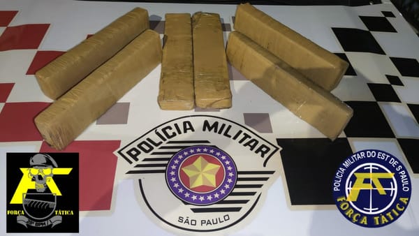 Mais de 6 kg de maconha são apreendidos em ônibus e passageiro é preso em Andradina