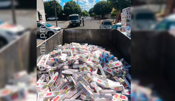 Quatro são presos e carga de R$ 1 milhão em cigarros contrabandeados é apreendida em Votuporanga