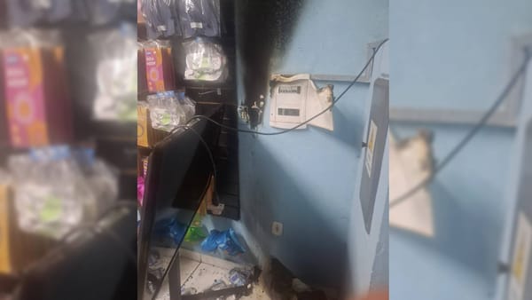 Princípio de incêndio em comércio mobiliza Bombeiros em Santa Fé do Sul