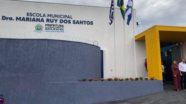 Nova escola no Jardim Universitário é inaugurada e amplia vagas para mais de 500 alunos em Santa Fé do Sul